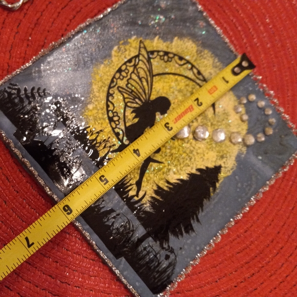 Hand Crafted Fairy Moon Tile - Picture 4 of 5